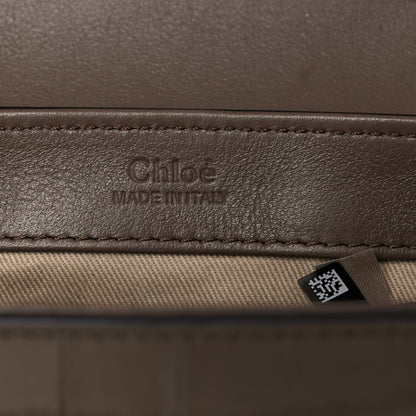 Chloe Calfskin Crocodile Embossed Mini C Bag Army Green 6 of 13