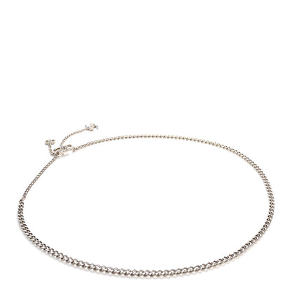 Chanel Enamel CC Chain Logo Belt Silver Black 2 of 3