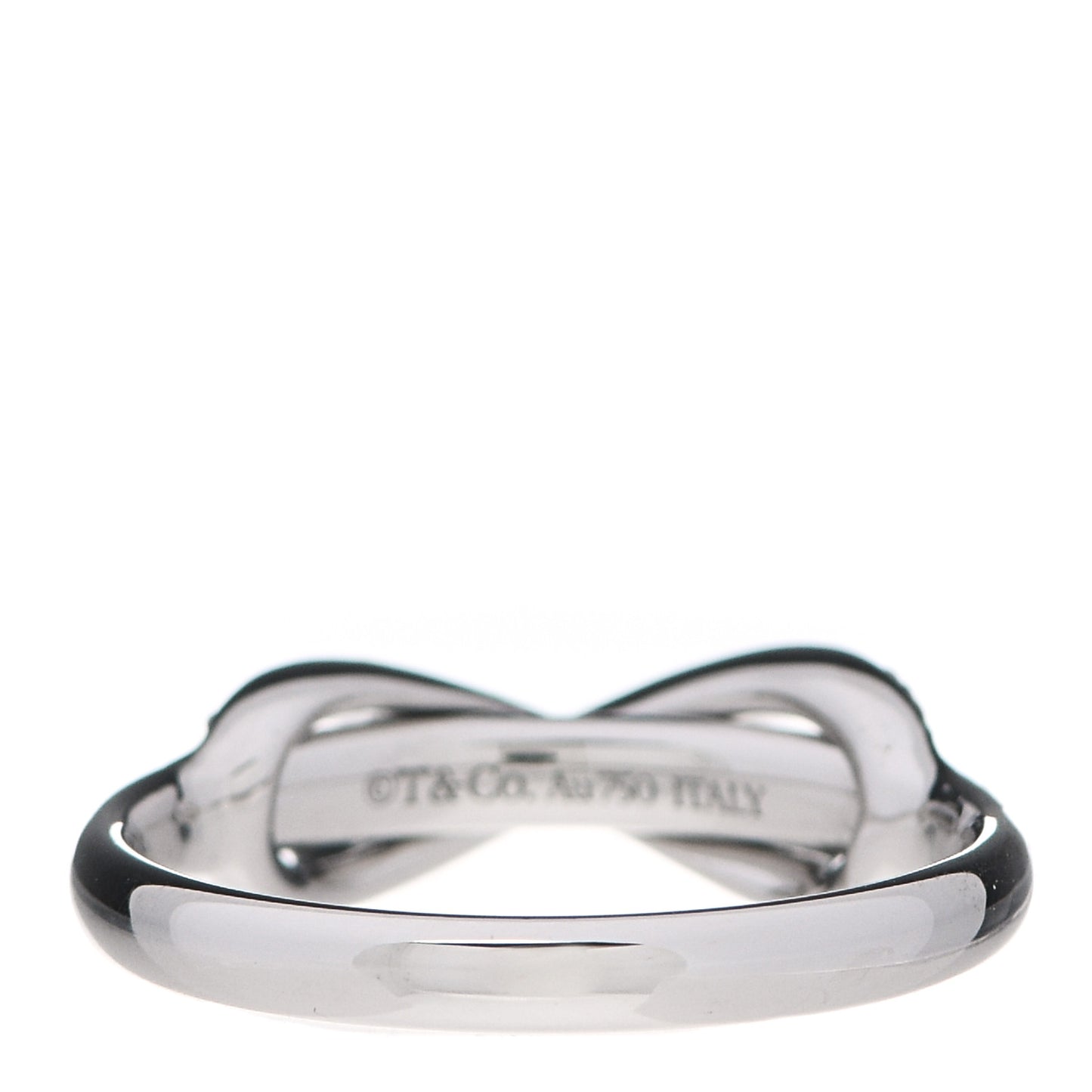 18K White Gold Diamond Infinity Ring 49 5