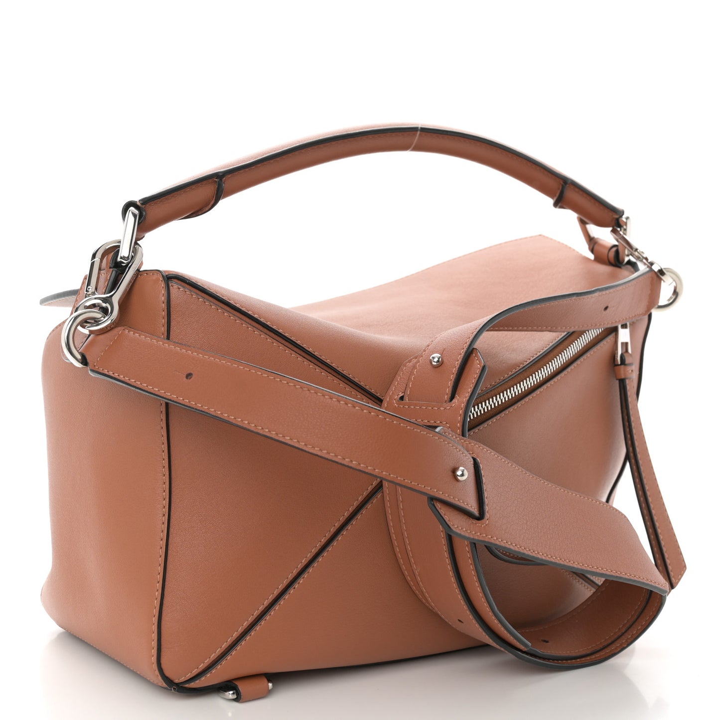 Calfskin Medium Puzzle Bag Tan
