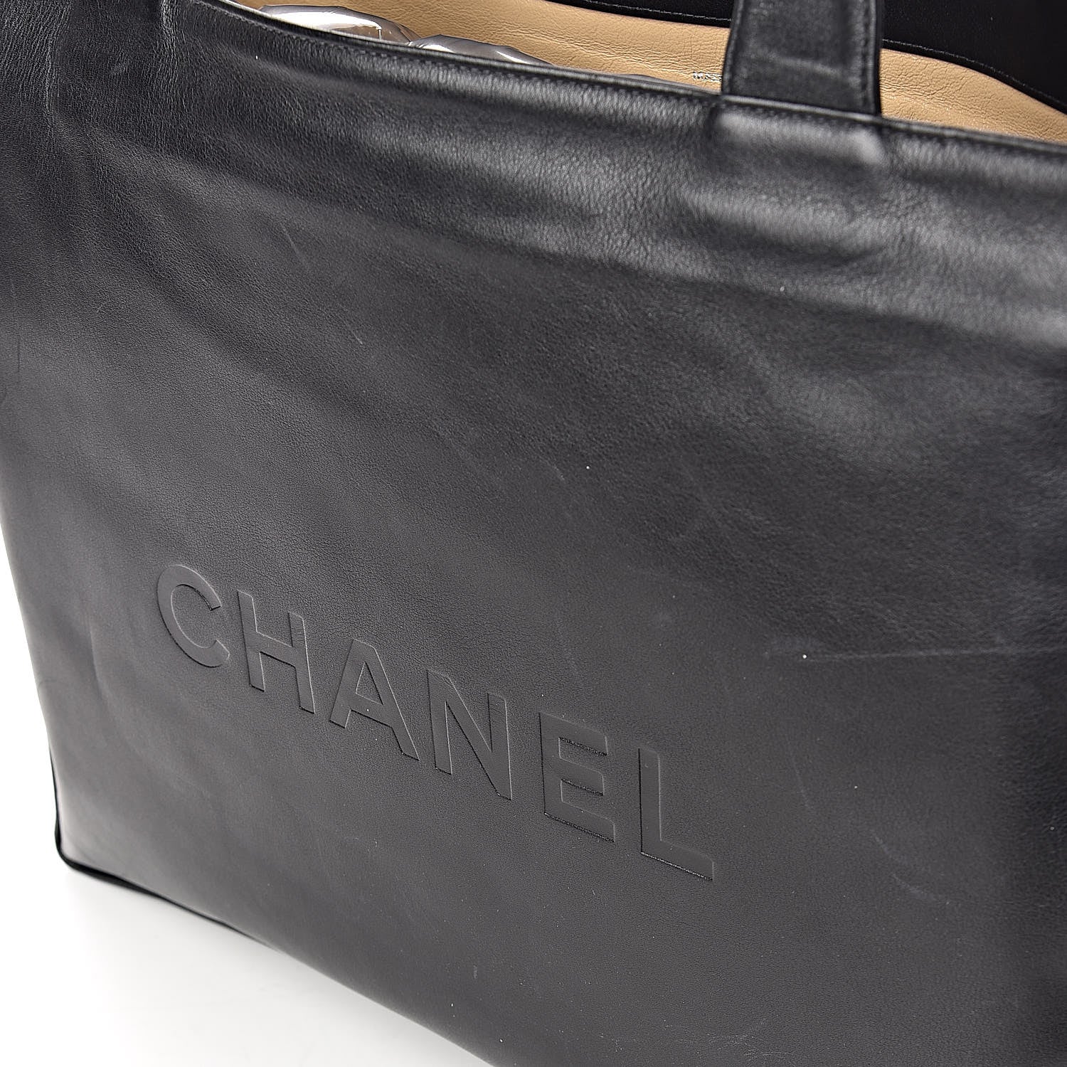 Chanel Lambskin CC Tote Black 12 of 12