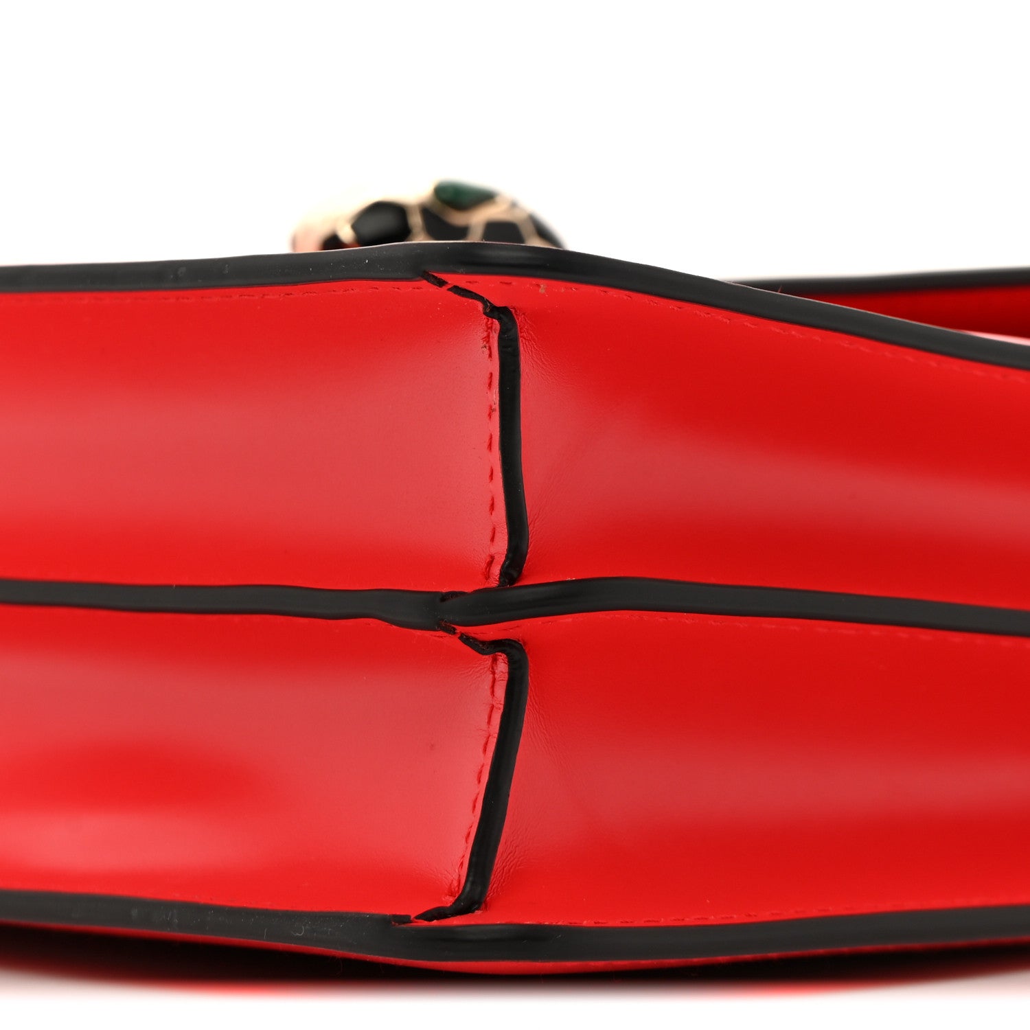 Bulgari Calfskin Serpenti Forever Shoulder Bag Red 10 of 11