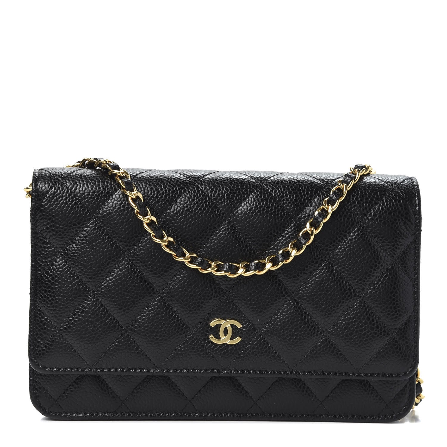Chanel Caviar Quilted Wallet On Chain WOC Black 1 of 11