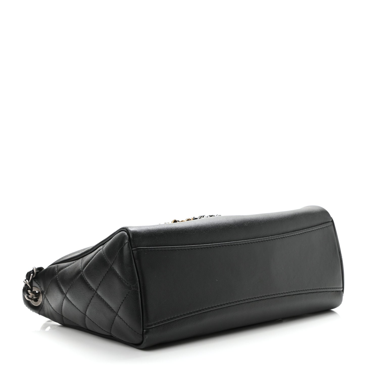 Calfskin Chain 20s Signature Hobo Black