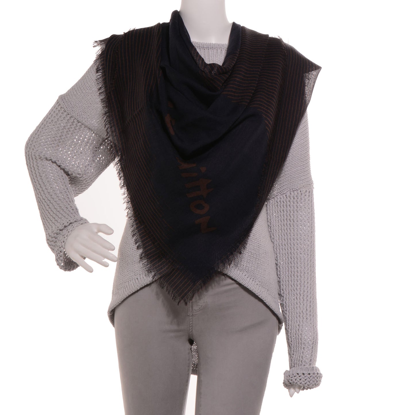 Wool Silk Sprouse Shawl Marron