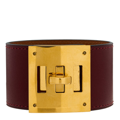 Hermes Swift Kelly Dog Bracelet T3 Bordeaux 1 of 6