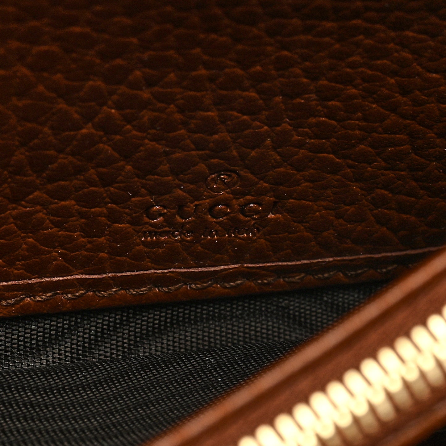 New Denim GG Monogram Jackie 1961 Chain Wallet Blue Tea Cuir