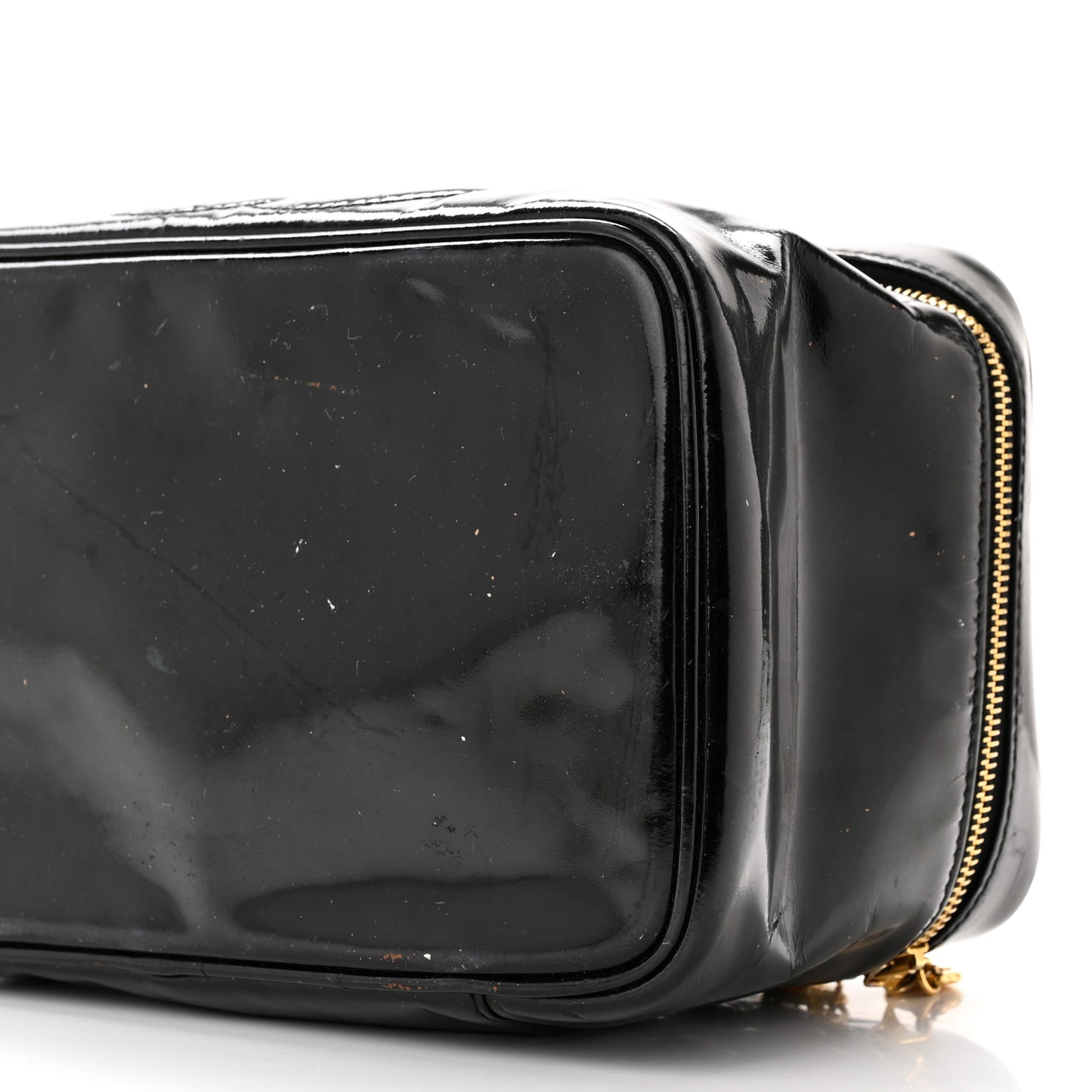 Patent Vanity Cosmetic Case Black
