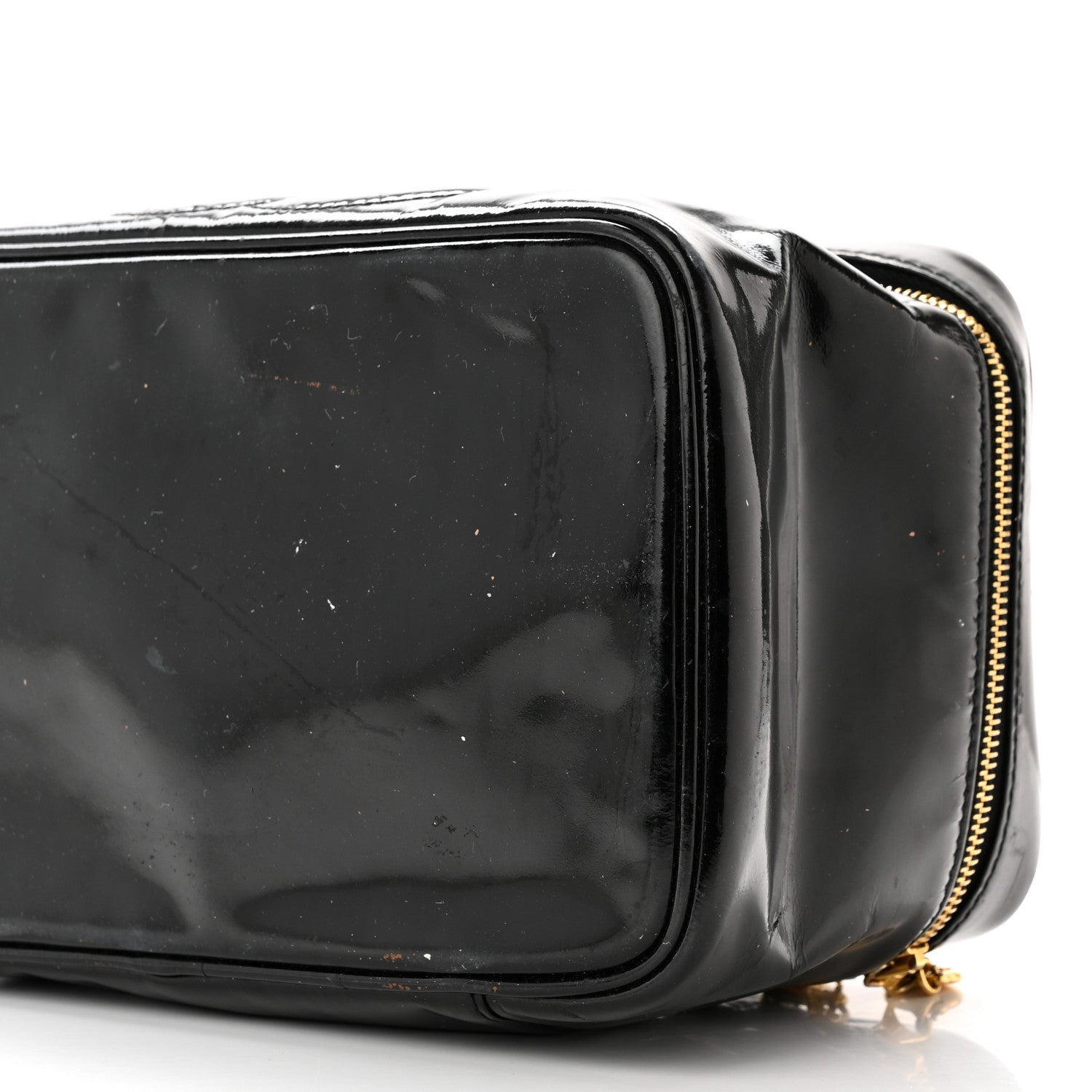 Chanel Patent Vanity Cosmetic Case Black 11 of 20