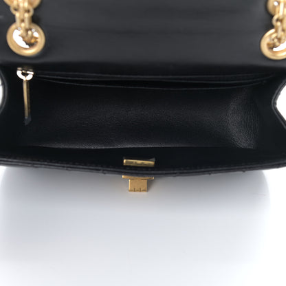 Chanel Aged Calfskin Chevron Quilted 2.55 Reissue Mini Flap Black 4 of 10