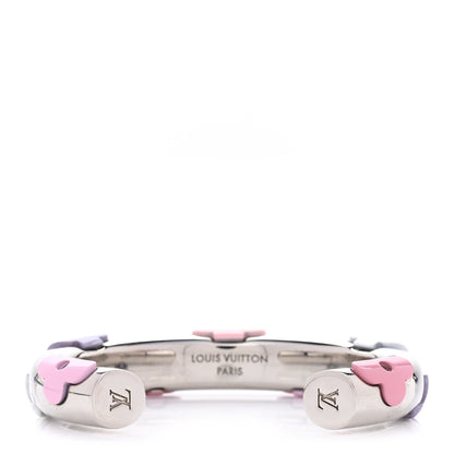 Louis Vuitton Resin Daily Monogram Bracelet S Silver Pink 3 of 5