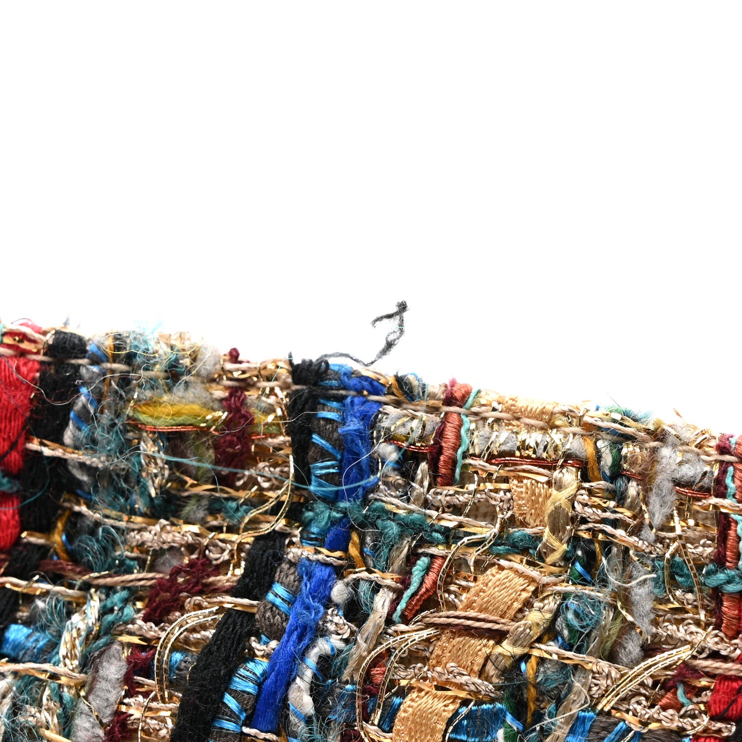 Tweed Grosgrain CC Espadrilles 40 Multicolor Black