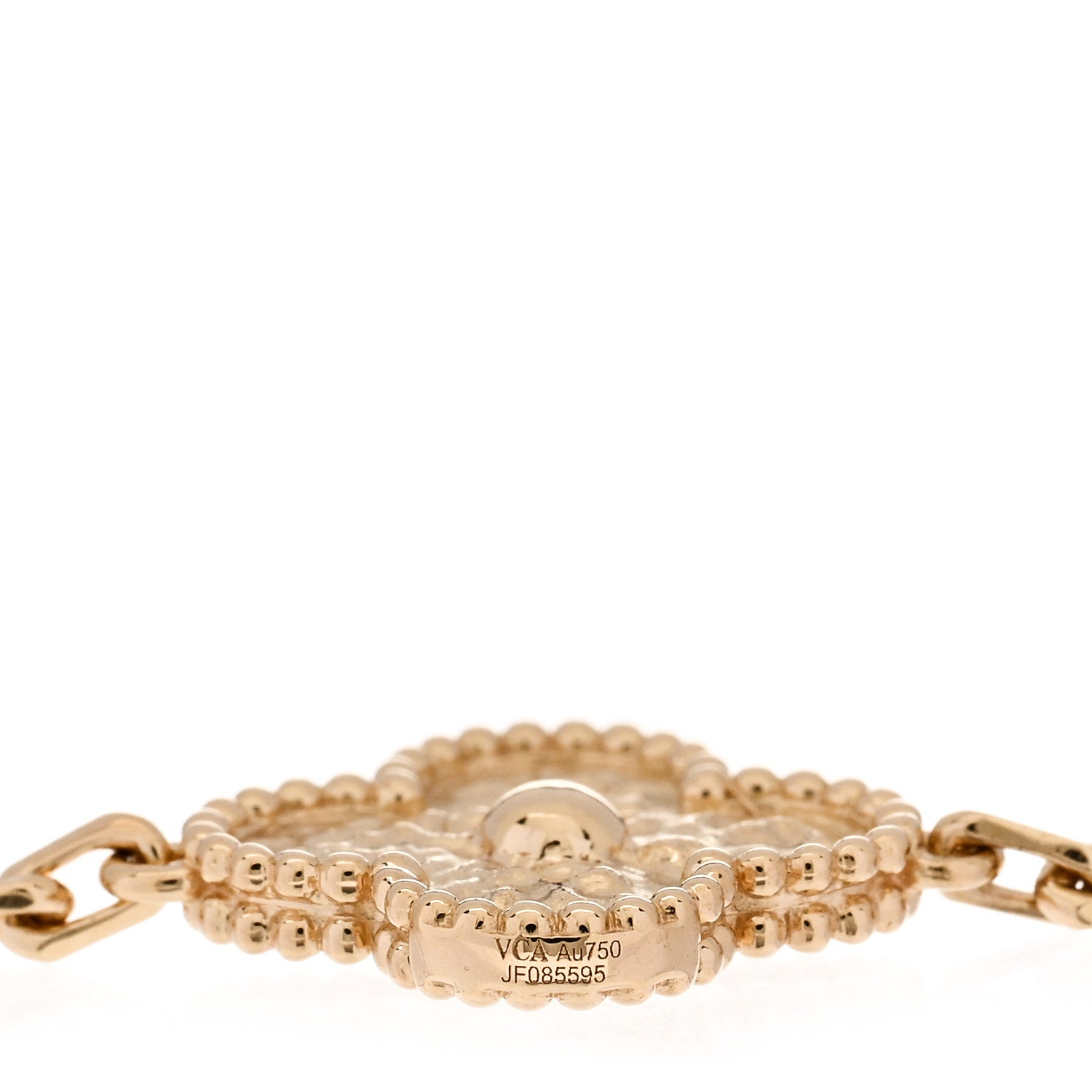 Van Cleef & Arpels 18K Yellow Gold 5 Motifs Vintage Alhambra Bracelet 3 of 4