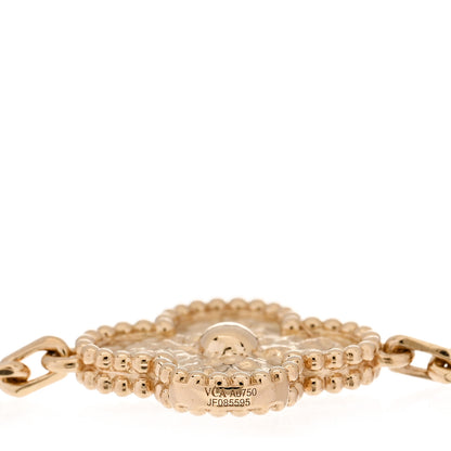 Van Cleef & Arpels 18K Yellow Gold 5 Motifs Vintage Alhambra Bracelet 3 of 4
