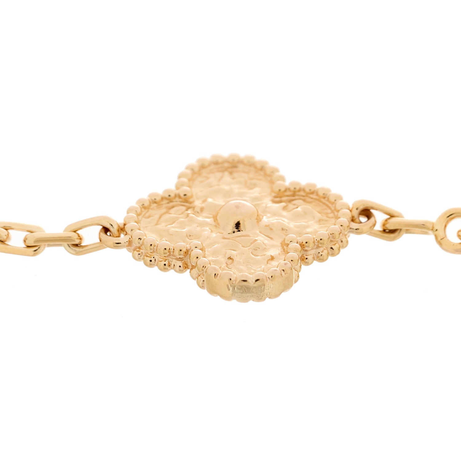 Van Cleef & Arpels 18K Rose Gold 5 Motifs Vintage Alhambra Bracelet 3 of 3