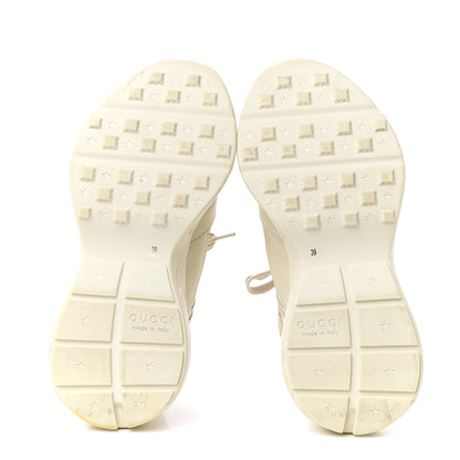 Gucci Calfskin Logo Womens Rhyton Sneakers 39 Ivory 5 of 9