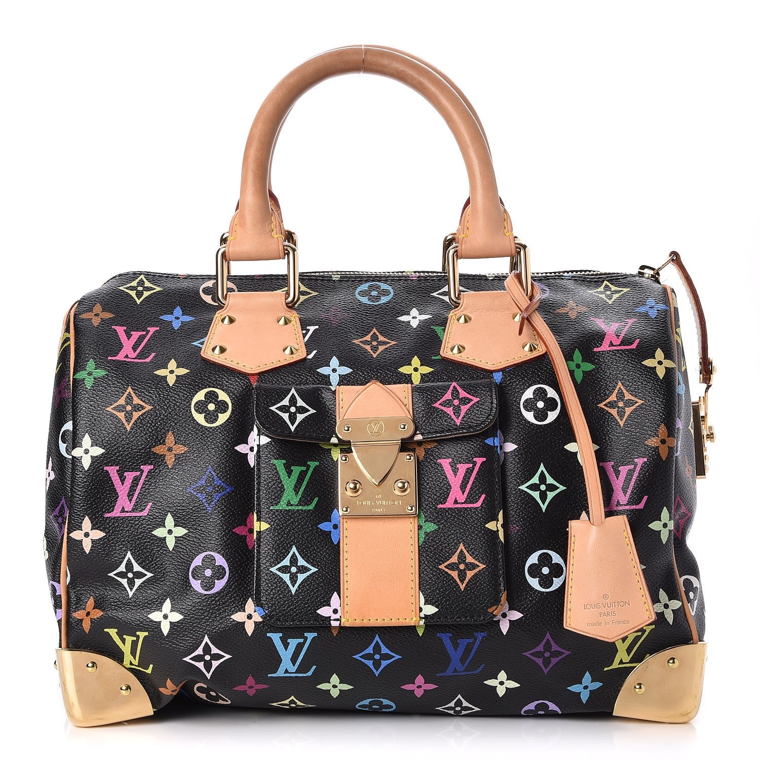 Louis Vuitton Monogram Multicolor Speedy 30 Black 1 of 8