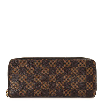 Louis Vuitton Damier Ebene Clemence Wallet Cherry 1 of 6