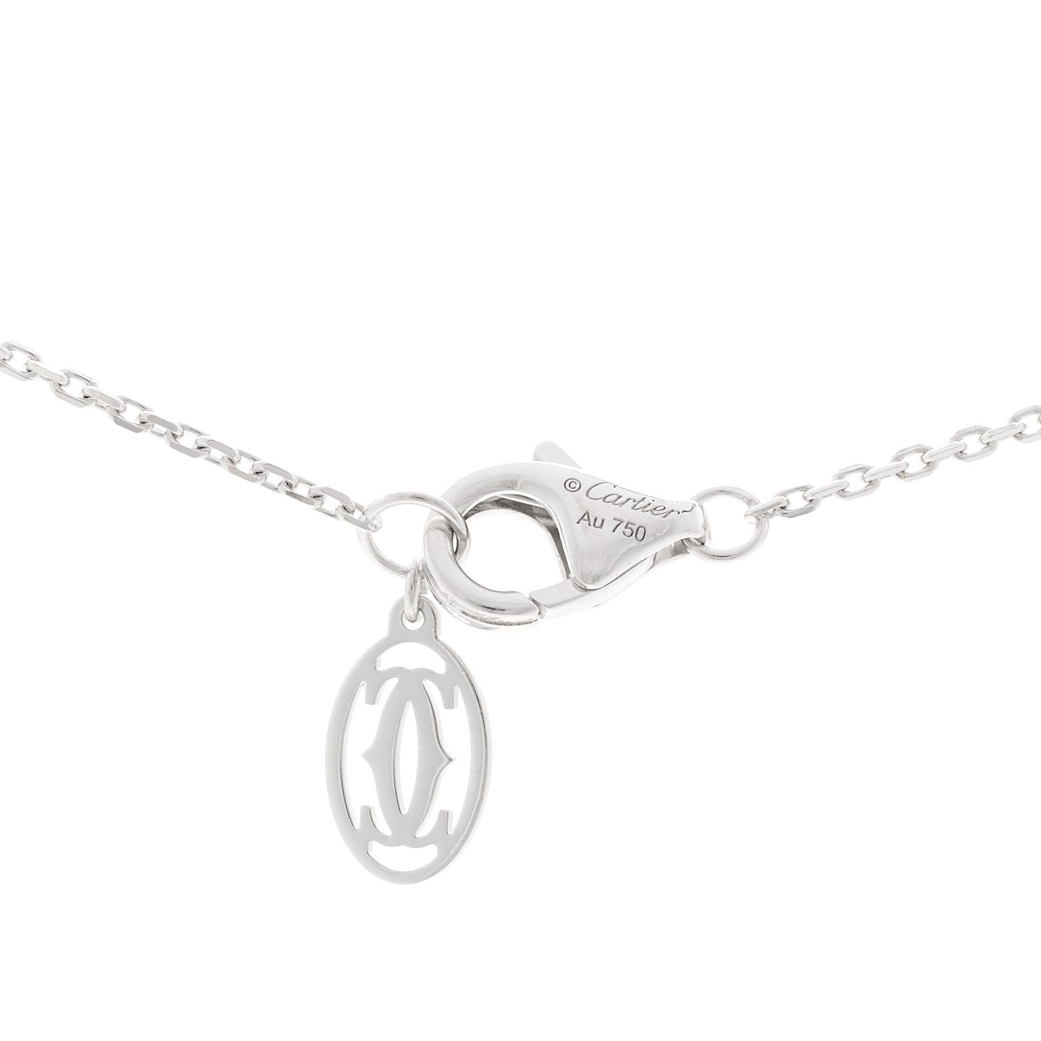Cartier 18K White Gold Diamond D'Amour Pendant Necklace 4 of 5