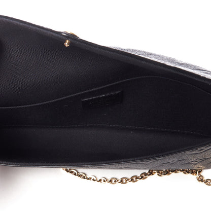 Louis Vuitton Empreinte Pochette Felicie Chain Wallet Black 7 of 9