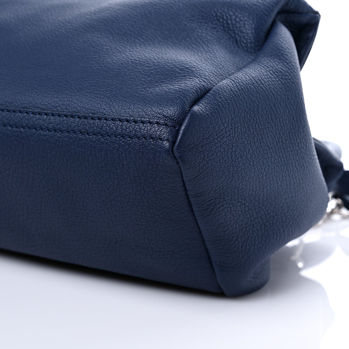 Sugar Goatskin Small Pandora Navy
