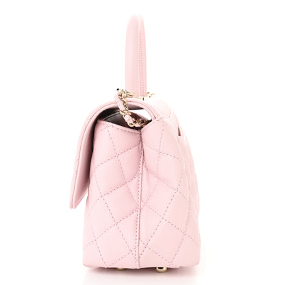 Chanel Caviar Quilted Mini Coco Handle Flap Light Pink 11 of 11