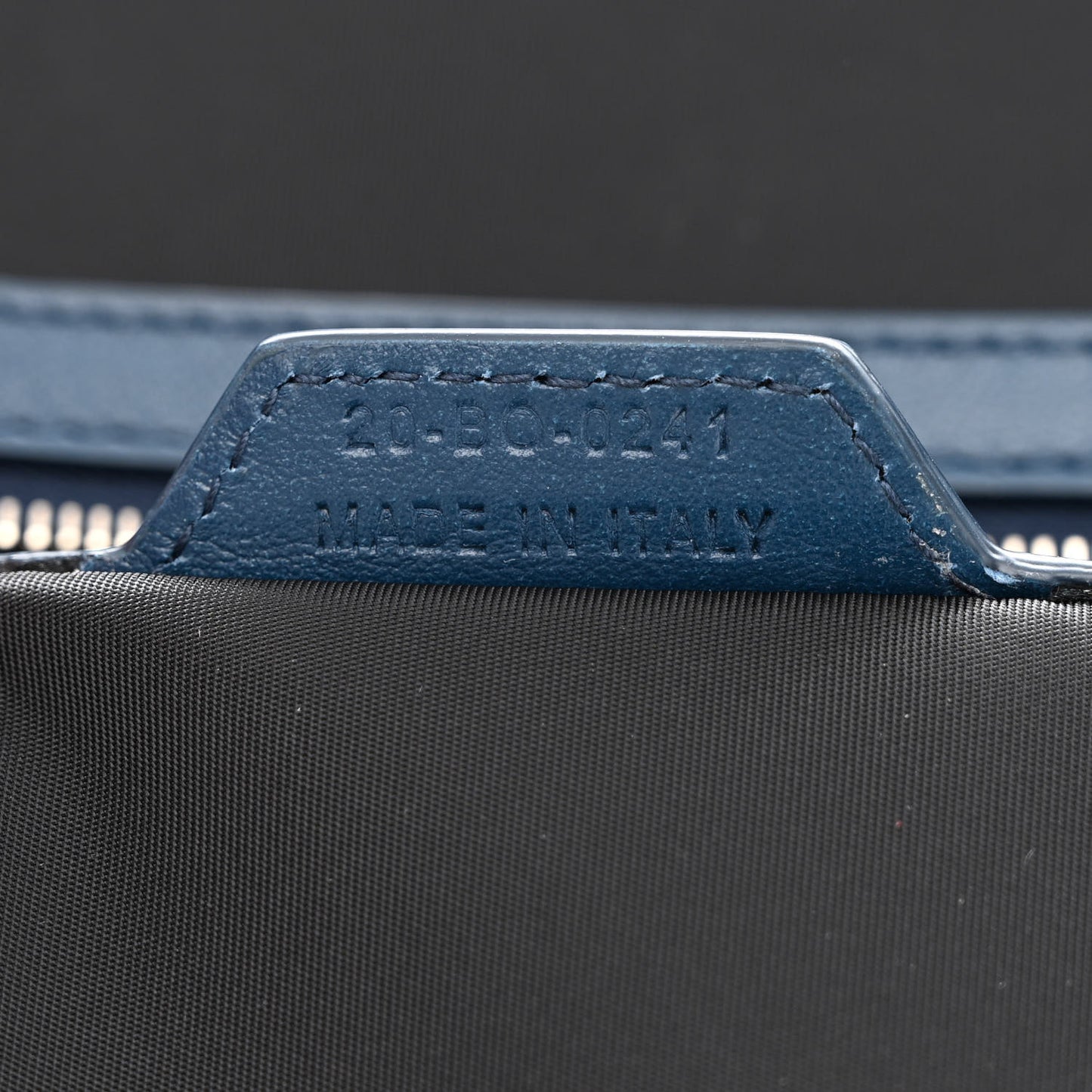 Calfskin Perforated Oblique Galaxy Marsupio World Tour Pelle Sling Navy Blue