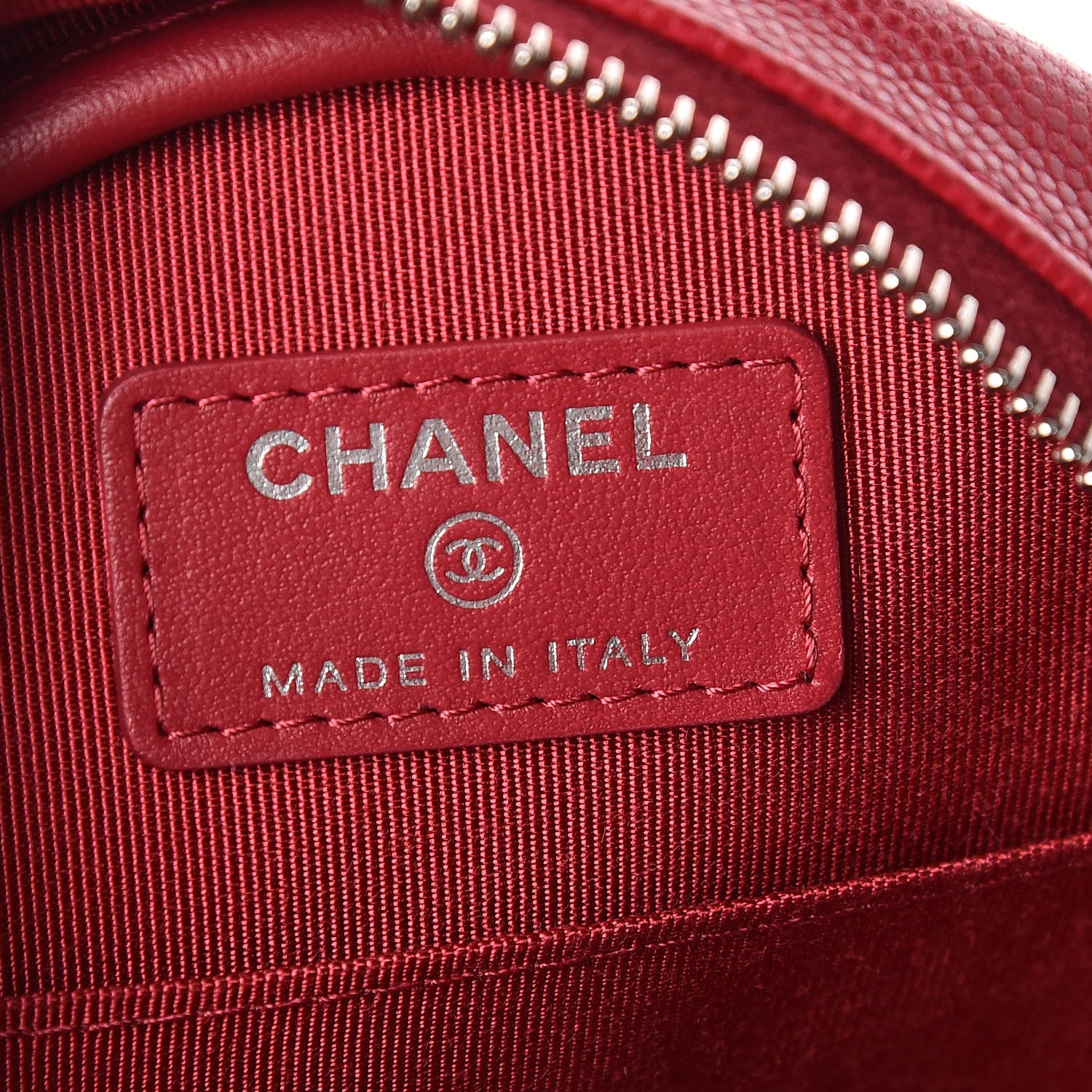 Chanel Shiny Caviar Quilted Round Clutch With Chain Pink 8 of 11
