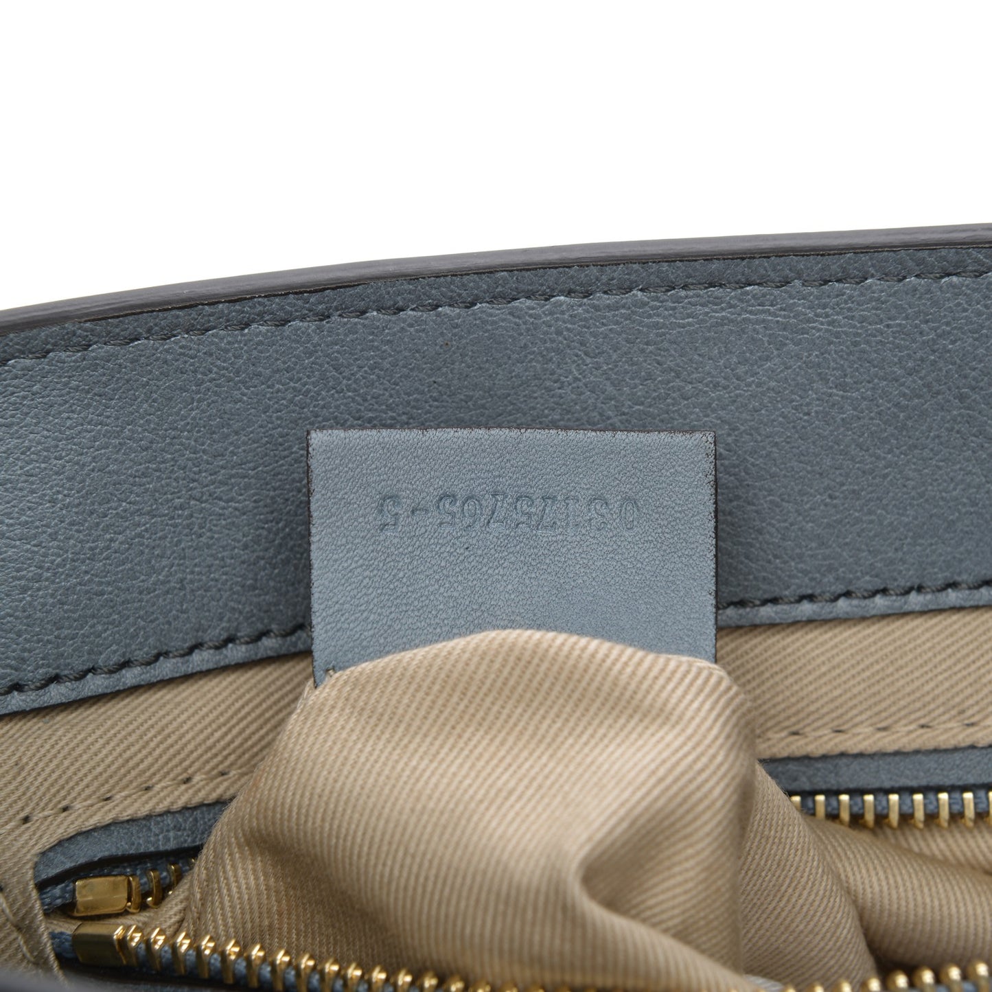 Suede Calfskin Small Faye Backpack Cloudy Blue