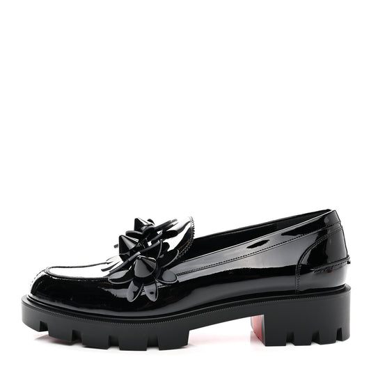 Patent Daisy Loafers 40.5 Black