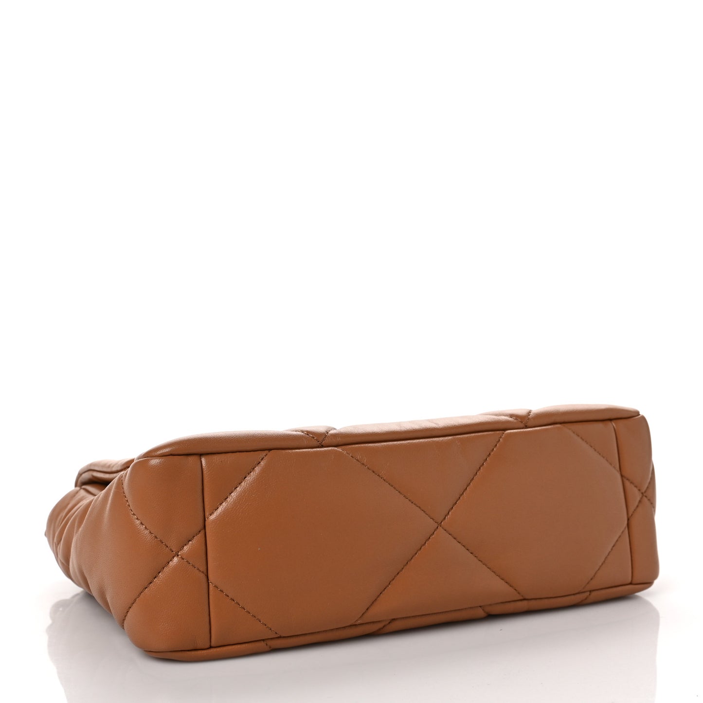 Lambskin Quilted Medium Chanel 19 Flap Brown