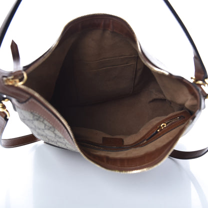 Gucci GG Supreme Monogram Linea A Hobo Brown 5 of 12