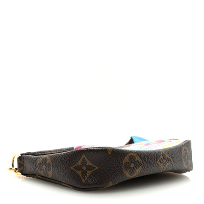 Louis Vuitton LOUIS VUITTON Monogram 2022 Christmas Animation Tokyo Mini Pochette Accessories Blue 4 of 8