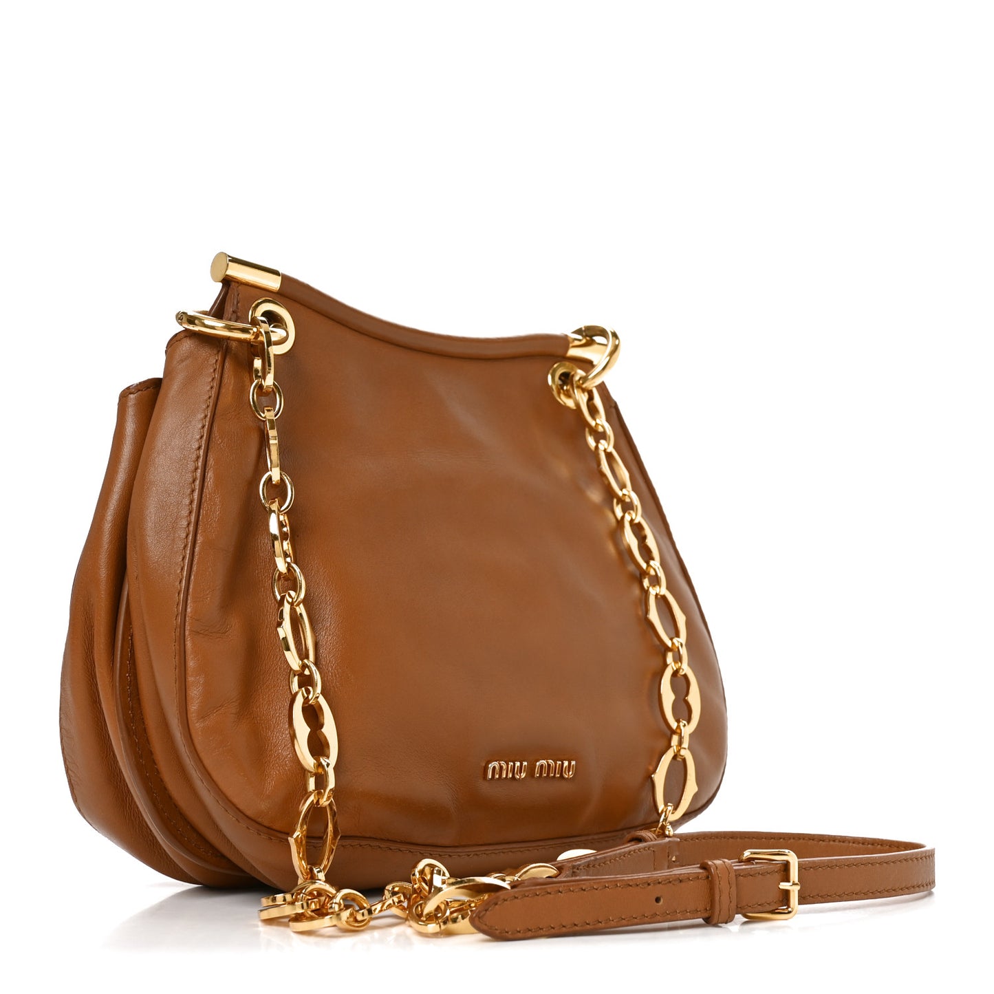 Calfskin Madras Dahlia Satchel Brandy