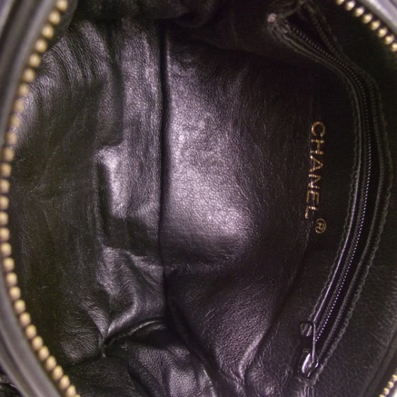 Chanel Vintage Small Lambskin Tassel Evening Bag Black 7 of 11