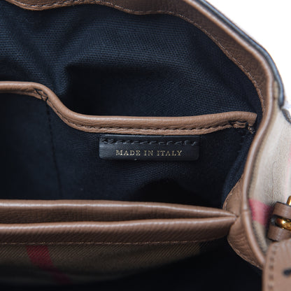 Burberry Derby Calfskin House Check Small Camberley Dark Sand 9 of 12
