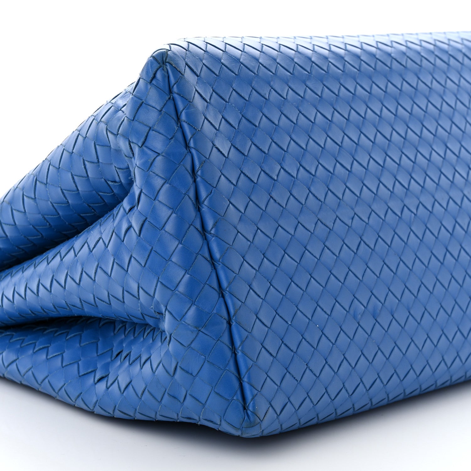 Bottega Veneta Light Calf Intrecciato Medium Roma Signal Blue 9 of 14