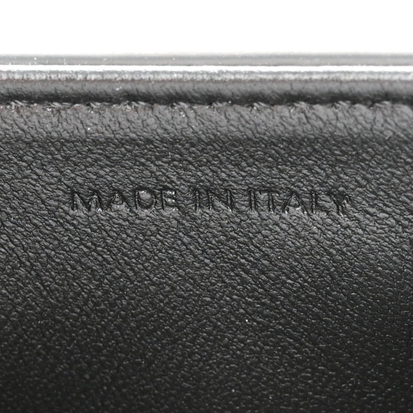 Shiny Calfskin Triomphe Mini Besace Clea Black