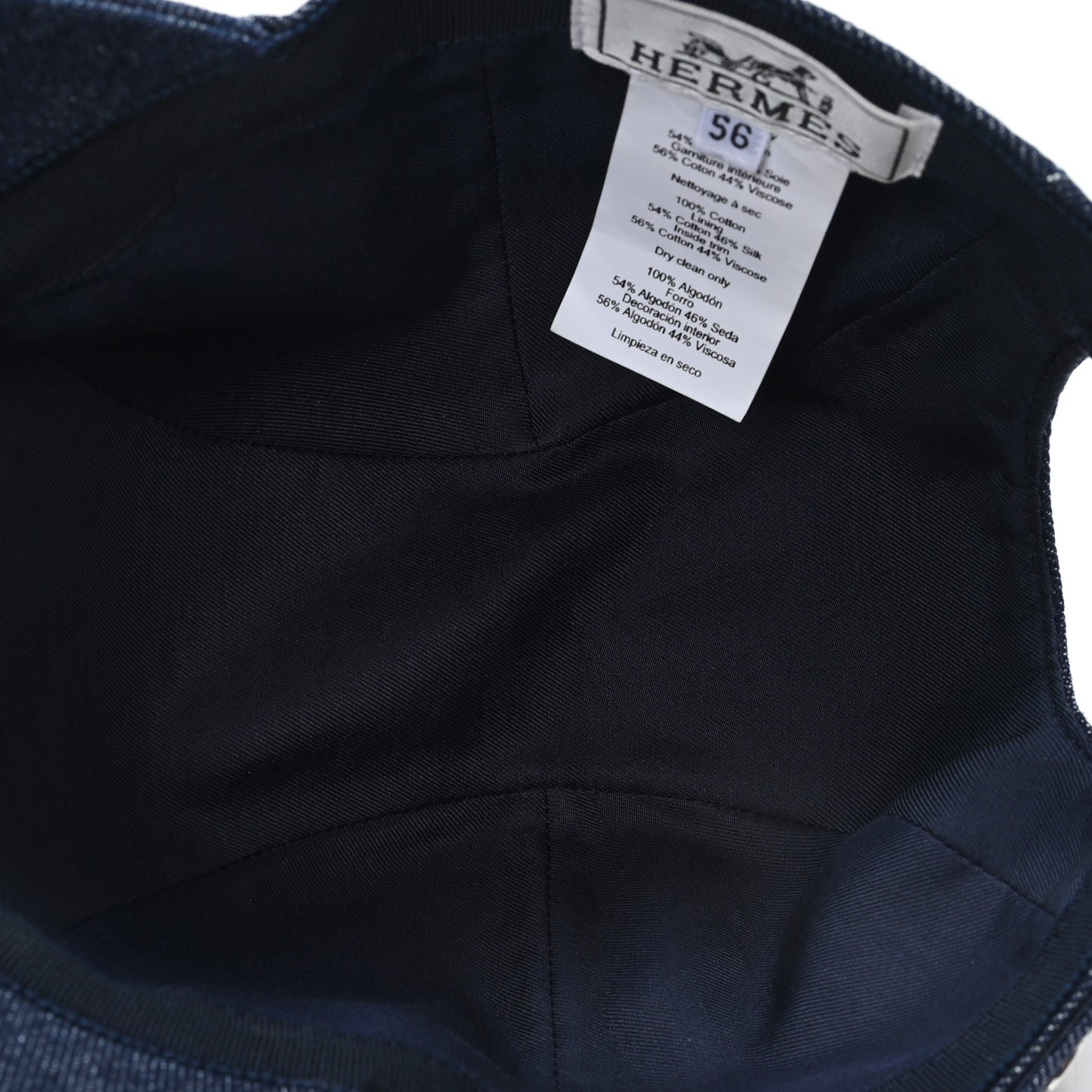 Denim Embroidered Davis Emile Hat 56 Indigo