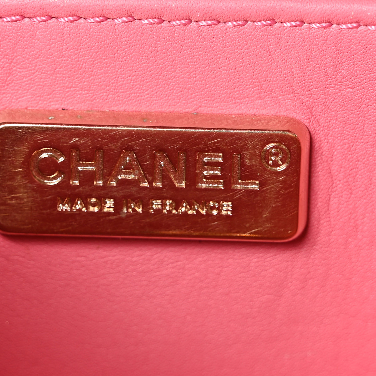Snakeskin Mini Rectangular Flap Dark Pink
