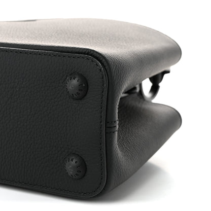 Louis Vuitton Taurillon Capucines East West MM Matte Black 9 of 9