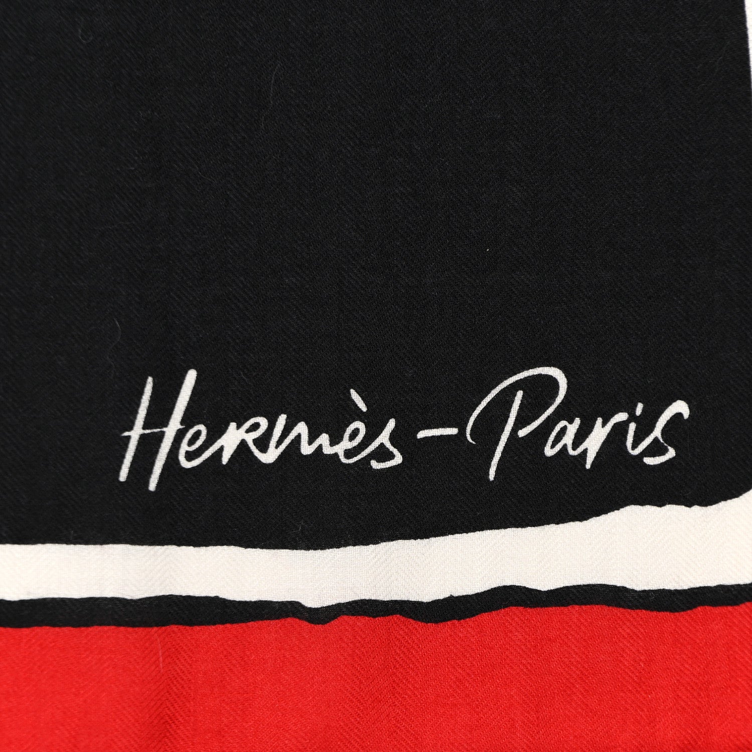 Hermes Cashmere Silk Libre Comme Pegase Shawl 140 Black Rouge Kaki 2 of 10
