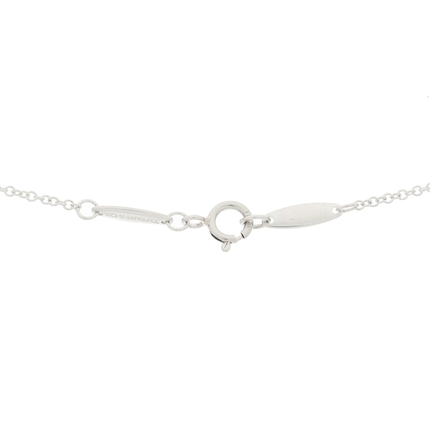 Platinum Diamond .08ct Elsa Peretti Diamonds by the Yard Pendant Necklace