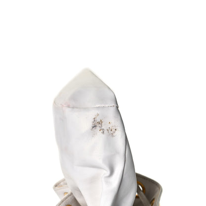 Chanel Caviar Drawstring Bucket Bag White 15 of 17