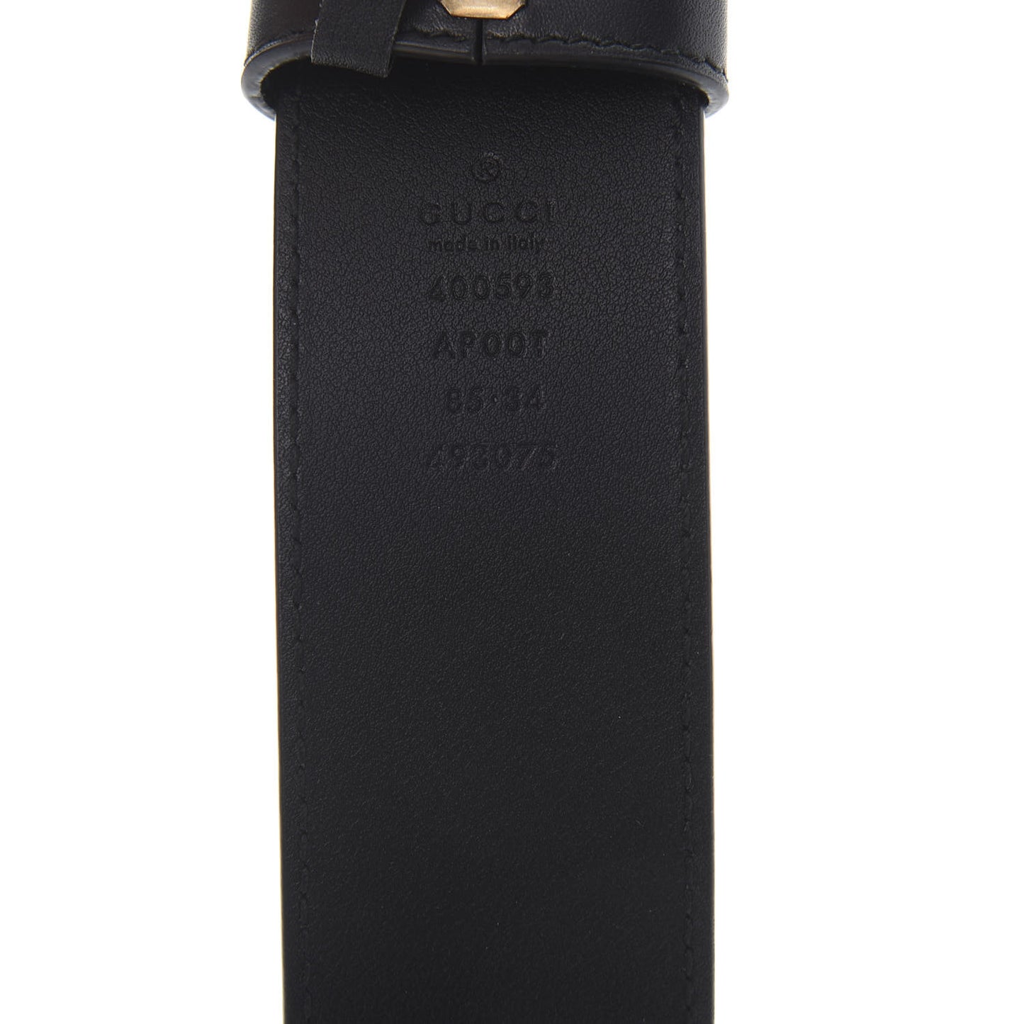 Calfskin Double G 40mm Belt 85 34 Black