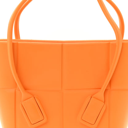 Bottega Veneta Rubber Maxi Intrecciato Mini Arco Tangerine 7 of 9