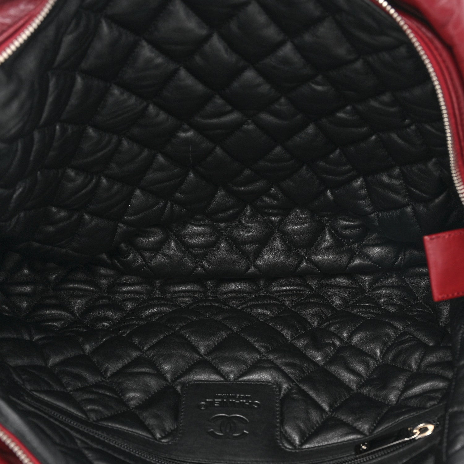 Chanel Lambskin Quilted Large Coco Cocoon Tote Burgundy 5 of 9