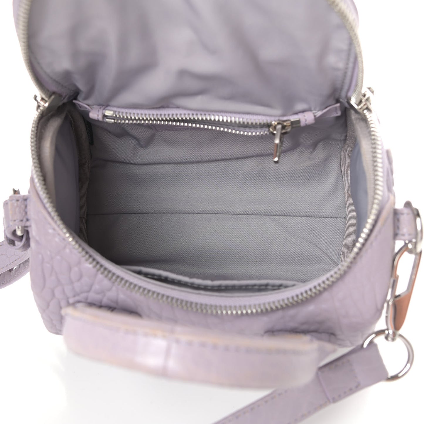 Pebbled Lambskin Mini Rockie Lavender Rodhium Hardware