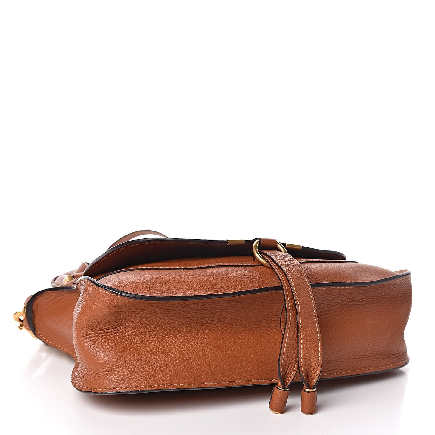 Calfskin Small Marcie Satchel Tan