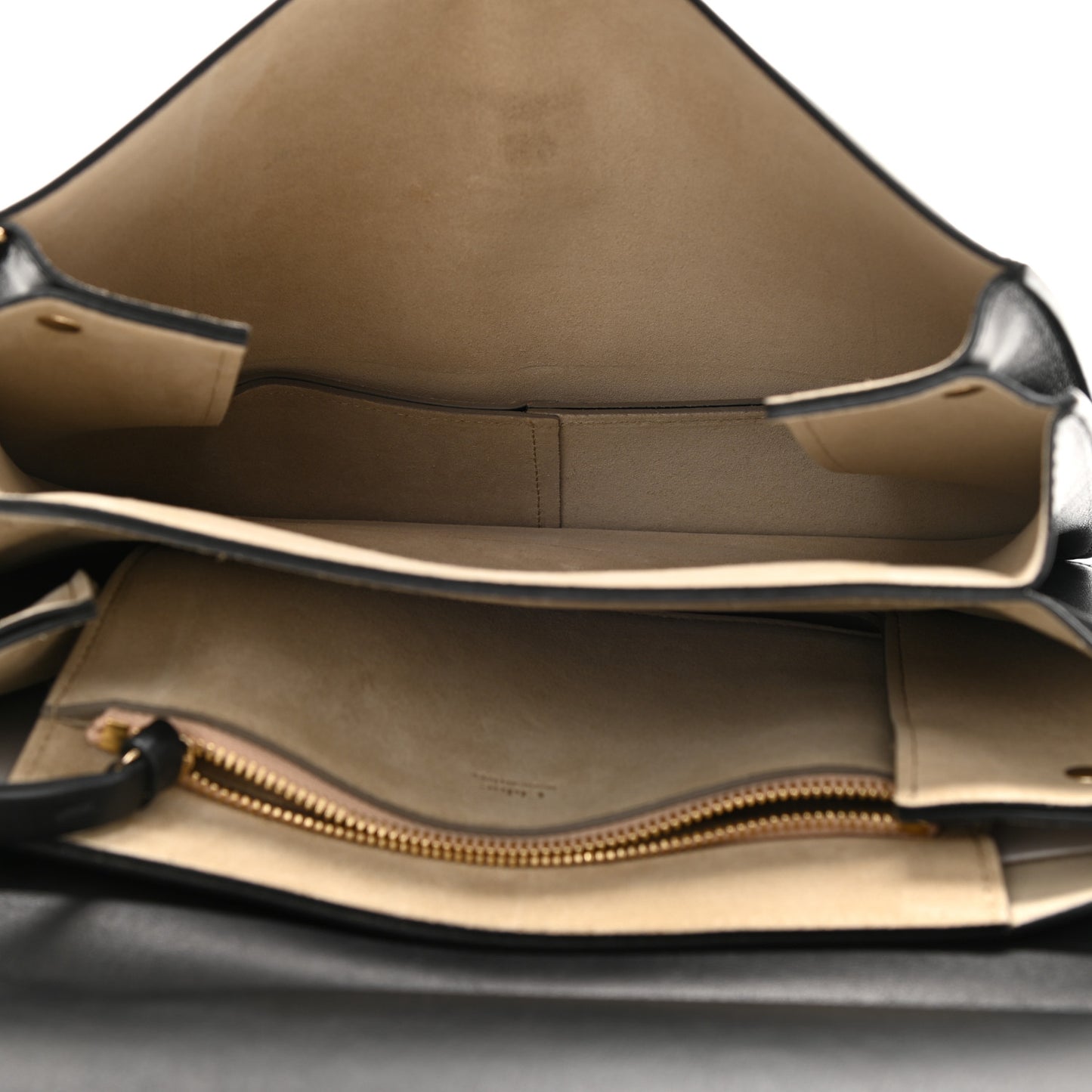 Suede Calfskin Medium Faye Shoulder Bag Black